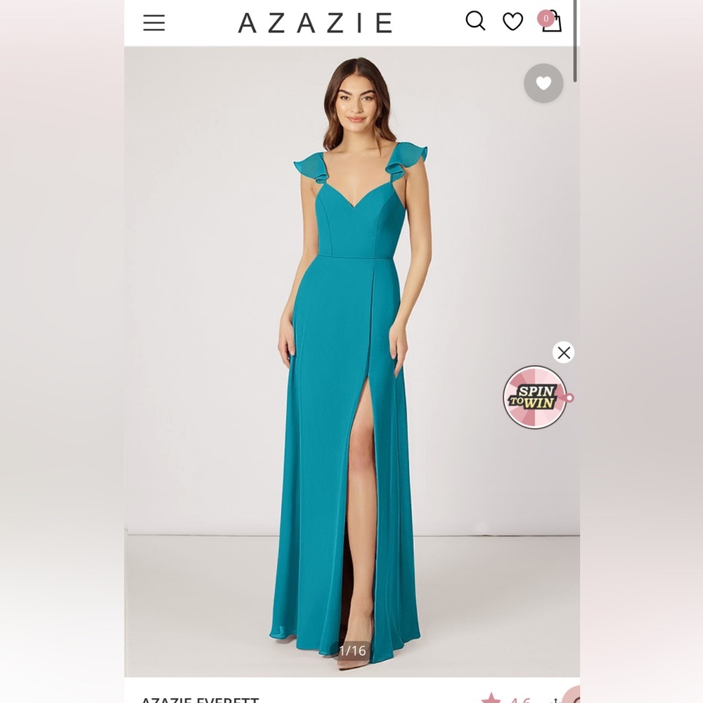 ✨LAST CHANCE SALE✨ Azazie Everett Style Jade Dress
